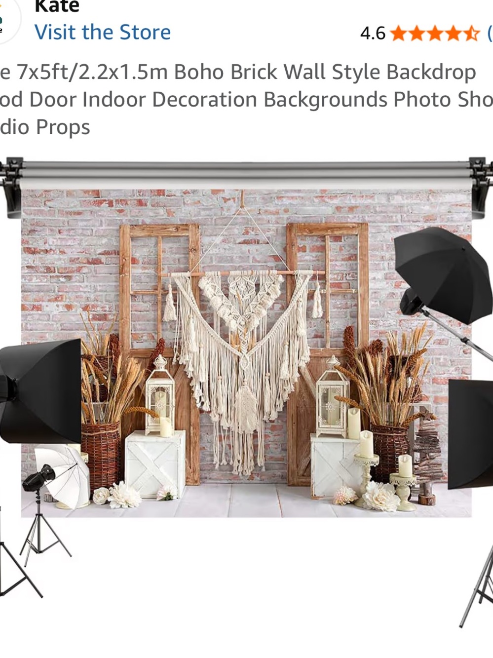 Kate boho backdrop 7x5